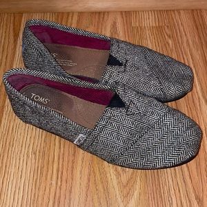 Tom’s metallic moccasins